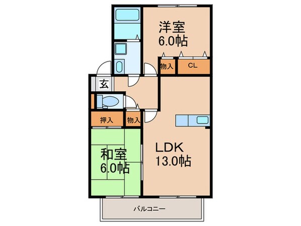 オリエント クレストの物件間取画像